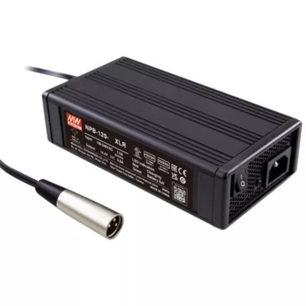 MEAN WELL NPB-120-12XLR Battery Charger for 12V Lithium-Ion Batteries