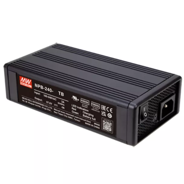 MEAN WELL NPB-240-24TB Battery Charger for 24V Lithium-Ion Batteries